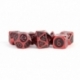 FanRoll Pack de Dados Red with Black Enamel (7)