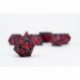 Dragon Storm Sharp Edge Silicone Dice Set Black Dragon Scales (7)
