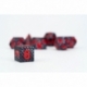 Dragon Storm Sharp Edge Silicone Dice Set Black Dragon Scales (7)