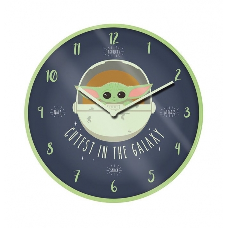 Star Wars The Mandalorian Wall Clock Cutest In The Galaxy