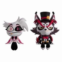 Hazbin Hotel Co. Figuras Vinyl Angel Dust & Husk Monitor Buddiez