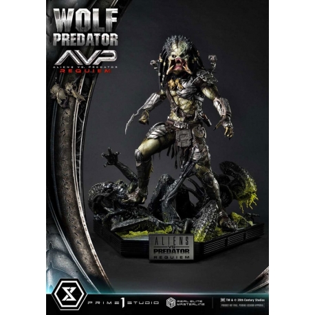 Alien vs. Predator Estatua Real Elite Masterline Series 1/3 Requiem Wolf Predator 95 cm