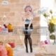Super Sonico BiCute Bunnies PVC Statue Waitress Light Blue Color Ver. 28 cm