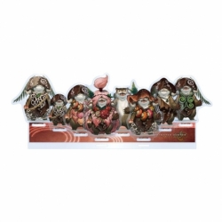 Monster Hunter Wilds Soporte acrílico Plumpeach Set 15 cm