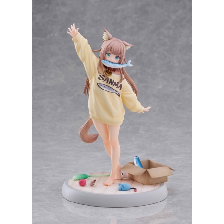 My Cat Is a Kawaii Girl Statue 1/6 Kinako Play With Ver. AmiAmi Limited Edition 21 cm