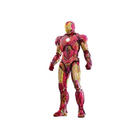 Iron Man Movie Masterpiece Diecast Action Figure 1/6 Iron Man Mark VI (Fractal Armor) Hot Toys Exclusive 33 cm