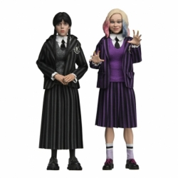 Wednesday Paquete de 2 Figuras Wednesday Addams (Nevermore Uniform) and Enid 20 cm