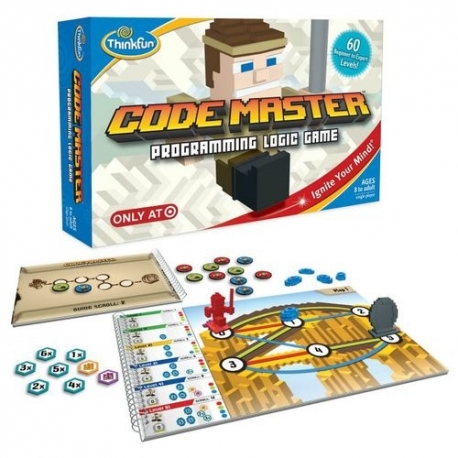 Juego de mesa Code Master donde podrás utilizar la lógica de programación para alcanzar las secuencias correctas que te hagan ga