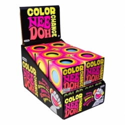 NeeDoh Bolas Antiestrés 6 cm Color Changing NeeDoohs Expositor (12)
