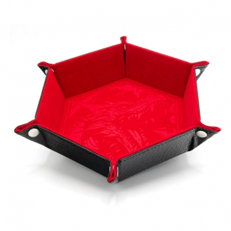 CritStones Bandeja plegable para dados Dragon Skin Edition Red