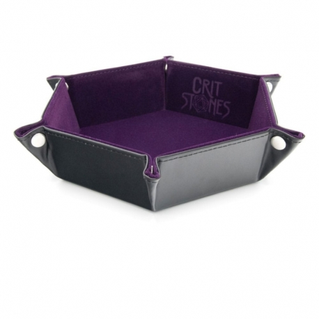 CritStones Bandeja plegable para dados Purple