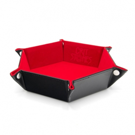 CritStones Folding Dice Tray Red