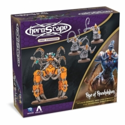 Heroscape expansión Revna's Rebuke: Iron Lich Viscerot and Necrotech Wraithriders Army (Inglés)