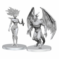 Pathfinder Deep Cuts Miniaturas sin pintar Gargoyle & Shae