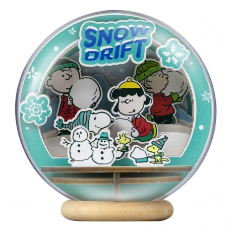 Peanuts Puremind Maqueta Wooden Theater Globe Snow Drift