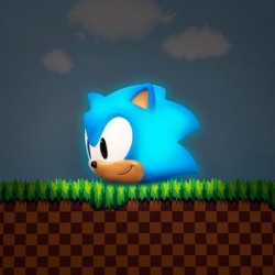 Sonic the Hedgehog Lámpara Mood Light Sonic Head 12 cm
