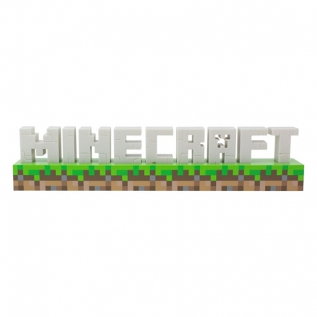 Minecraft Lámpara Logo 41 cm