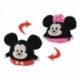 Disney: Mickey Mouse peluche reversible Mickey/Minnie 8 cm