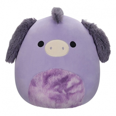Squishmallows Peluche Purple Donkey with Tie-Dye Belly Deacon 30 cm