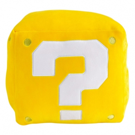 Super Mario Peluche Mocchi-Mocchi Mega Signo de interrogación - Bloque 22 cm
