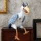 El chico y la garza Figura de peluche Grey Heron 21 cm