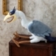 El chico y la garza Figura de peluche Grey Heron 21 cm