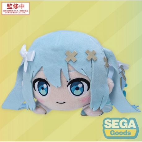 COLORFUL STAGE! The Movie: A Miku Who Can't Sing Peluche Nesoberi Lay-Down Hatsune Miku Unshuttered Sekai 16 cm