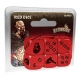 Pack de dados de color rojo específicos para poder jugar al juego de mesa de Zombies Zombicide Black Plague