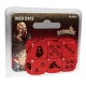 Specific red dice pack to play board game Zombies Zombicide Black Plague
