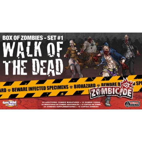 Expansion Zombicide where you can find 24 miniature zombies to make your games a difficult challenge to overcome
