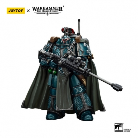 Warhammer The Horus Heresy Action Alpha Legion Exodus The One who is Many With Sniper Rifle And Power Dagger 20 cm