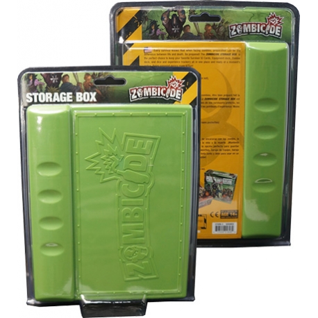 Green storage box for cards, dice and tokens from Zombicide
