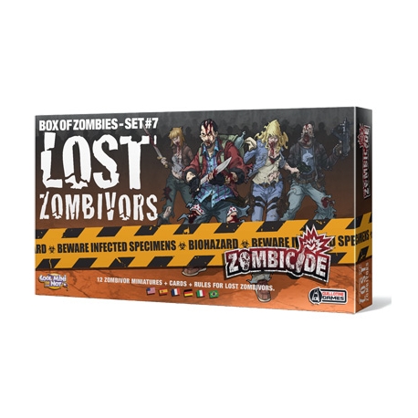 Lost is an expansion Zombivors 12 minuatures to complete the cooperative board game Zombicide Rue Morgue