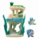 Pokémon Environment Set Figuras Shoreside Lago de la Ribera & Poliwag & Squirtle 5 cm