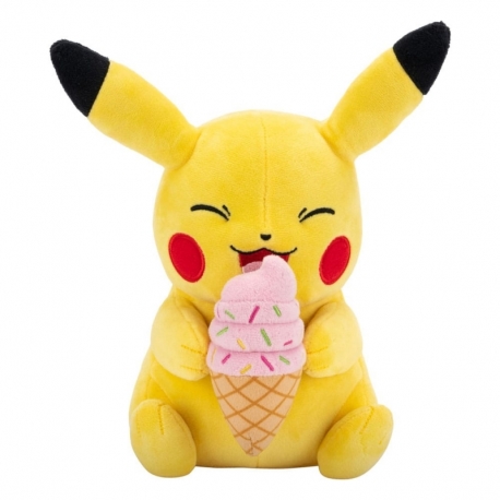 Pokémon Peluche Pikachu with Ice Cream Accy 20 cm