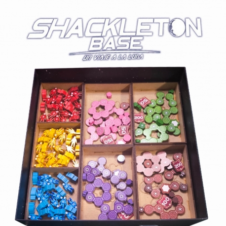 Insert Compatible with SHACKLETON BASE - A TRIP TO THE MOON board game by Without Mess