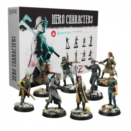 Juego de mesa en oferta Escape de Stalingrado Z - Recargado: Pack de Miniaturas de Héroes de Draco Ideas
