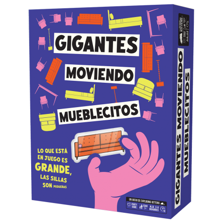 Table game Giants Moving Tiny Furniture from Exploding Kittens