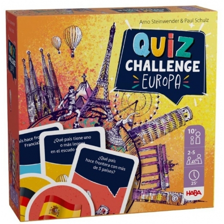 Juego de mesa en oferta Quiz Challenge Europa de Haba