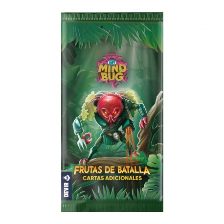 Mindbug Fruit Battle Card Game Bonus Cards from Devir (Spanish)