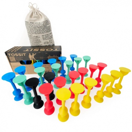 TOSSIT Juego Party Pack - Rojo Cian Azul Amarillo de TOSSIT
