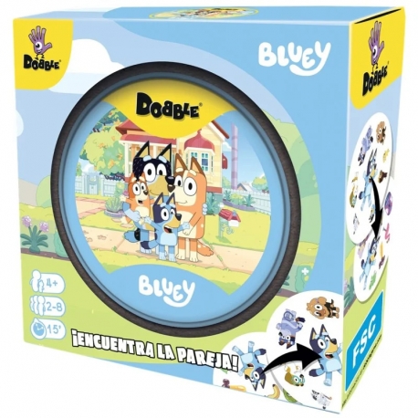 Dobble Bluey card game from Zygomatic (Spanish)