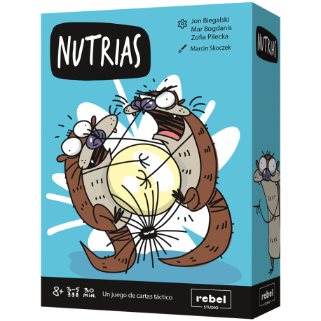 Juego de cartas Nutrias de Rebel Studio