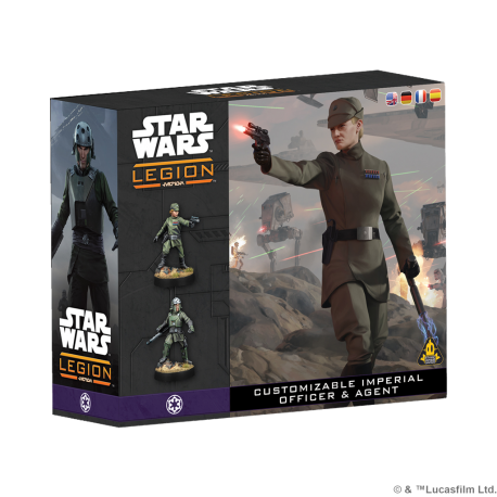 Star Wars Legion: Customizable Imperial Officer & Agent (Multilingual) from Atomic Mass Games