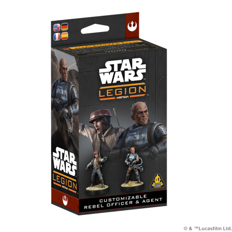Star Wars Legion: Customizable Rebel Officer & Agent (Multilingual) from Atomic Mass Games