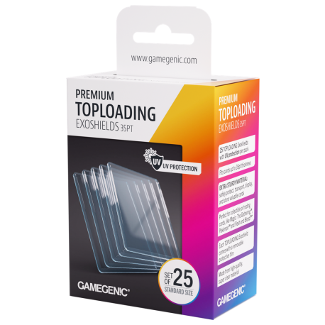 Fundas Premium Toploading Exoshields 35pt (25) de Gamegenic