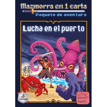 Juego de cartas Mazmorra en 1 carta: Lucha en el puerto de Maldito Games