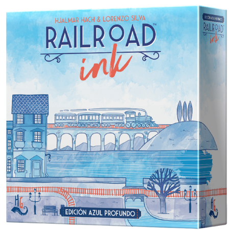 Railroad Ink: Deep Blue Edition Board Game by Horrible Guild