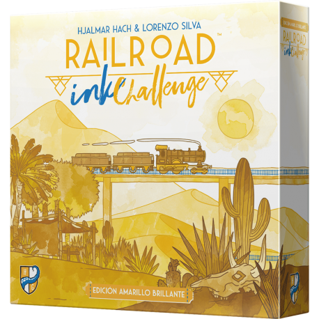 Table game Railroad Ink: Challenge - Bright Yellow Edition (Spanish) from Horrible Guild