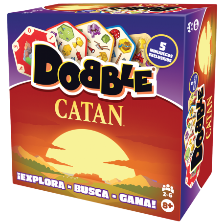 Juego de cartas Dobble Catan de Zygomatic